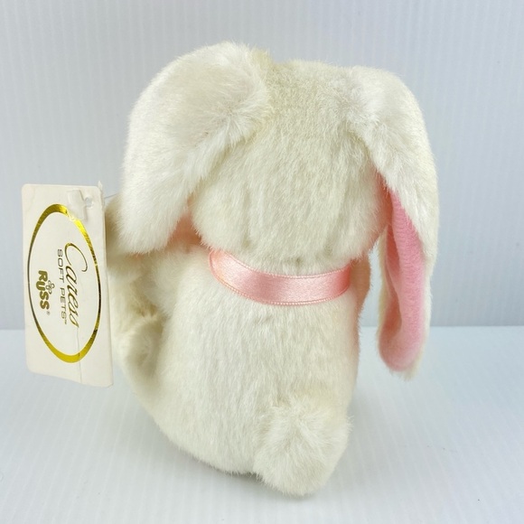 Russ Caress Soft Pets Bunny Rabbit Plush Teddy Bear Bean Bag Bottom 5 inches - Picture 3 of 10